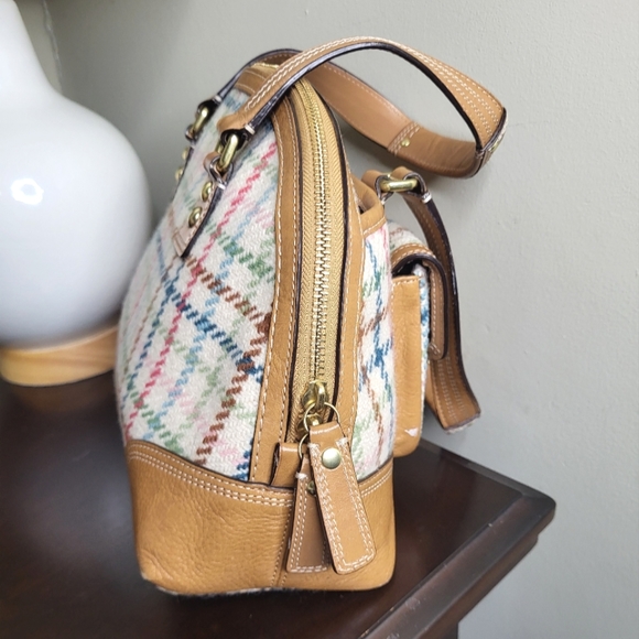 Coach Tattersall Tweed Shoulder Bag - Picture 7 of 9